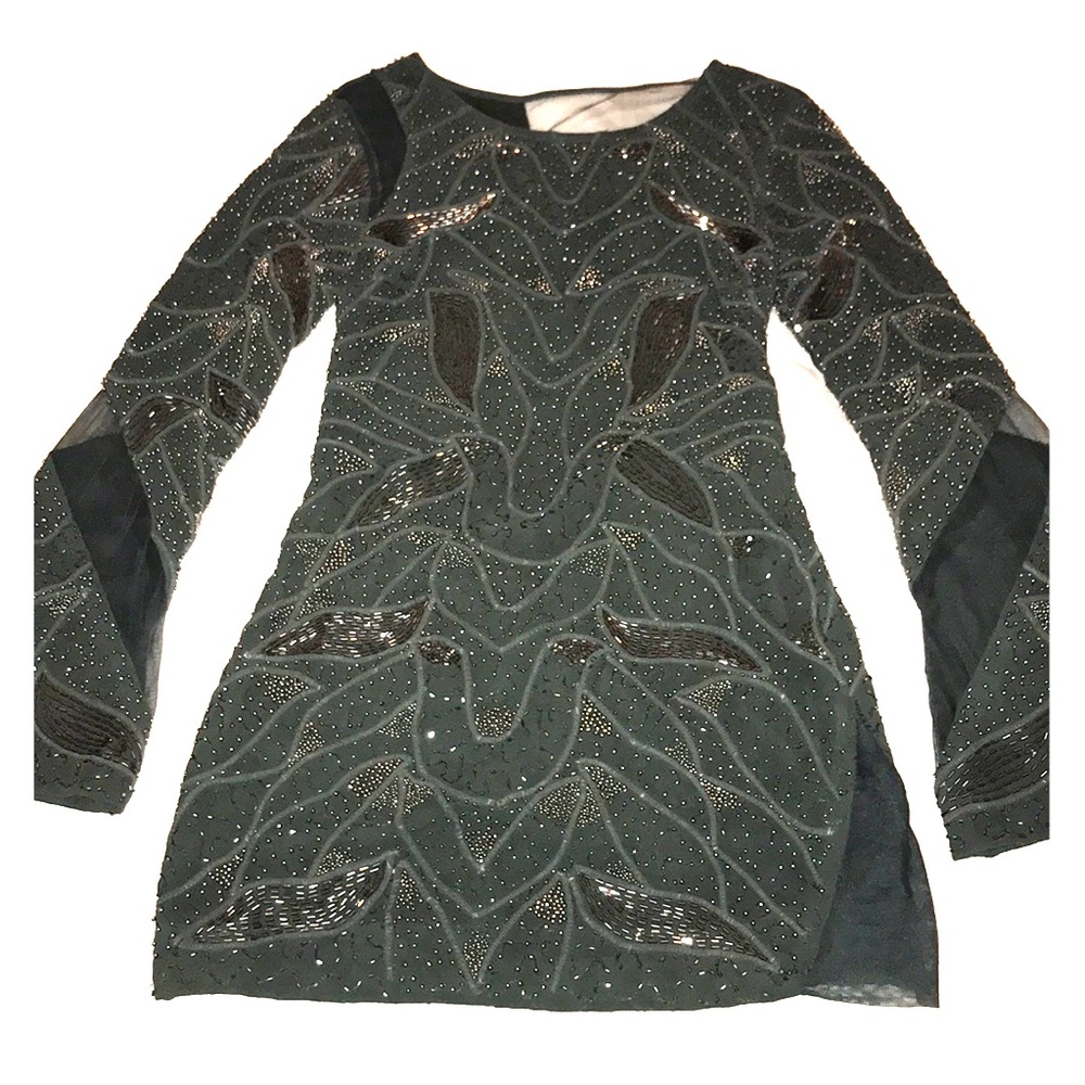 GREEN COCKTAIL DRESS FROM REVOLVE